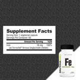 Fe Iron Chelate 18mg